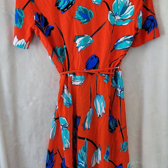 NWT Bright floral Diane Von Furstenberg Dress - Picture 3 of 4